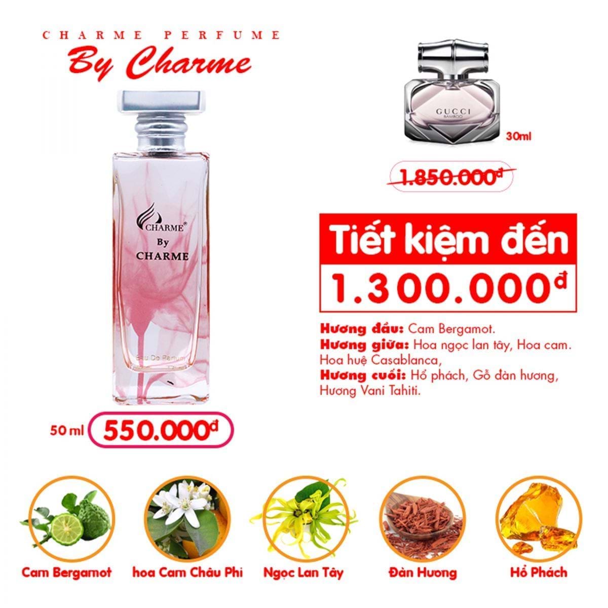 Mùi hương tươi mát như sương buổi sáng sớm trong lành và thanh khiết- Nước hoa Charme by Charme xua tan cái nóng mùa hè