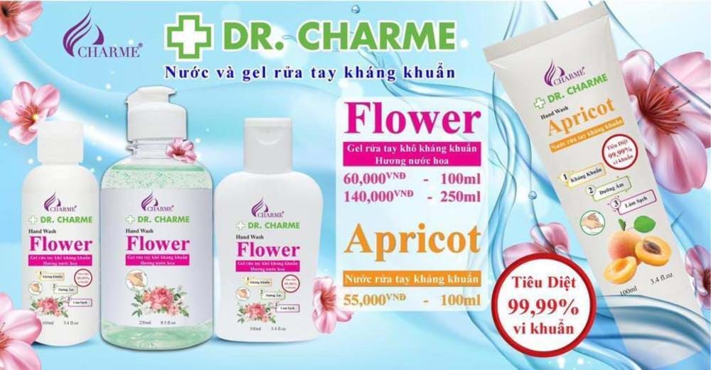 Giới thiệu về nước rửa tay Dr Charme