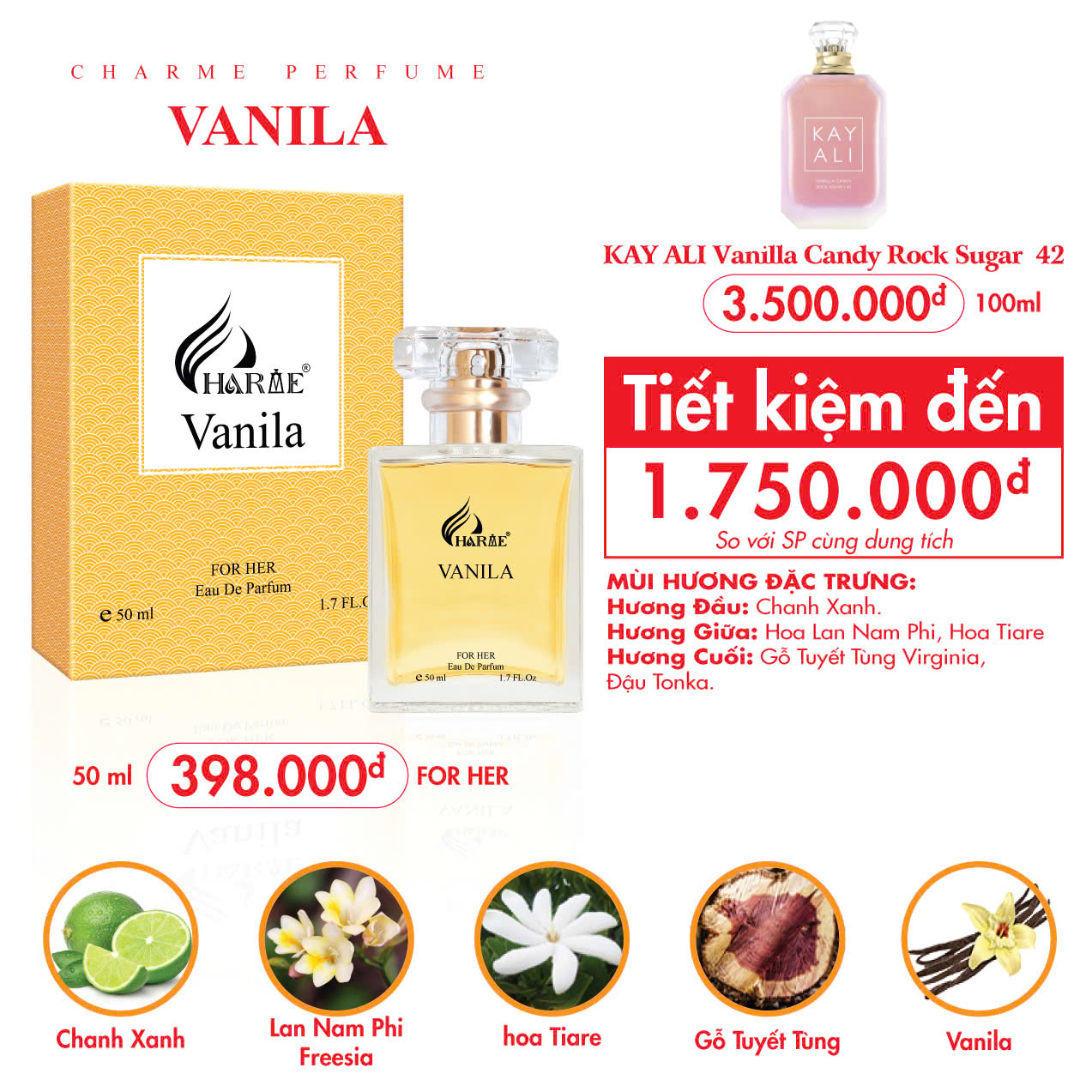 Charme Vanila 50ml