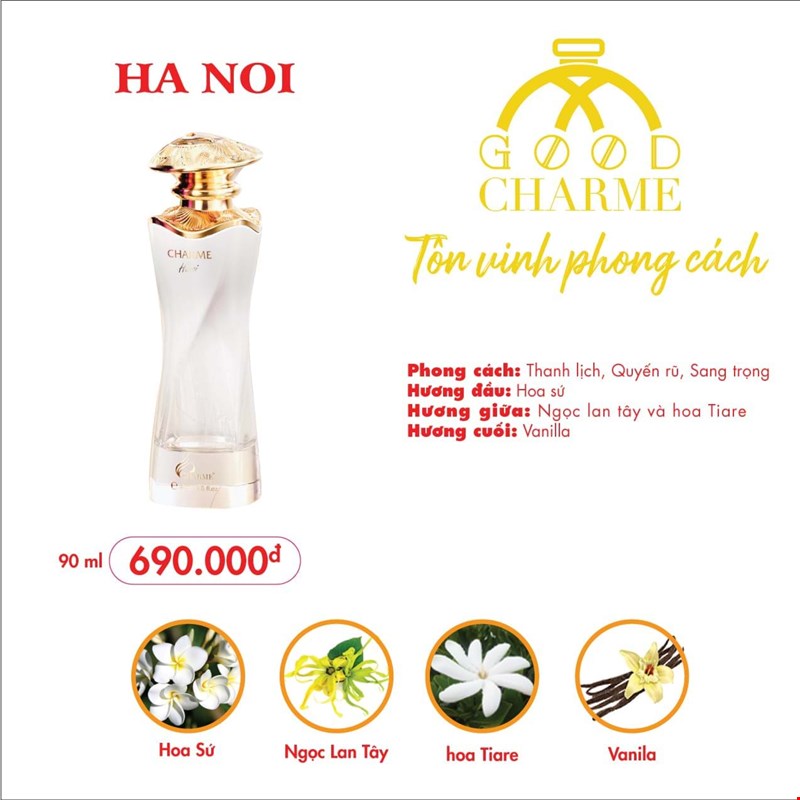 Nước Hoa Nữ Charme Hà Nội 90ml