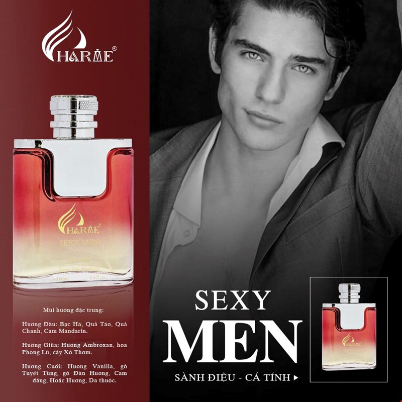 Nước Hoa Nam Charme Sexy Men 100ml [Phiên Bản 2024]