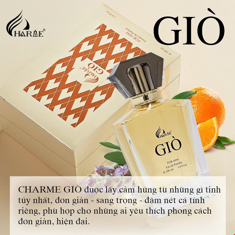 Nước Hoa Nam Charme Giò 100ml [Phiên Bản 2024]