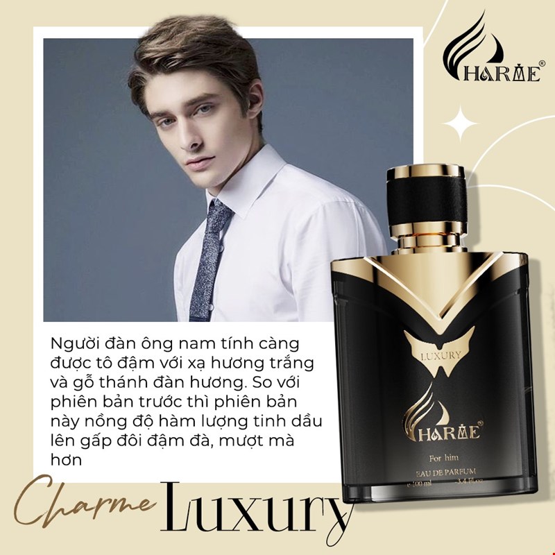 Nước Hoa Nam Charme Luxury 100ml (Phiên Bản 2024)