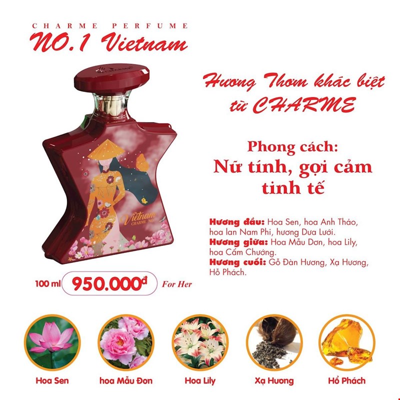 Nước Hoa Charme No.1 Việt Nam 10ml